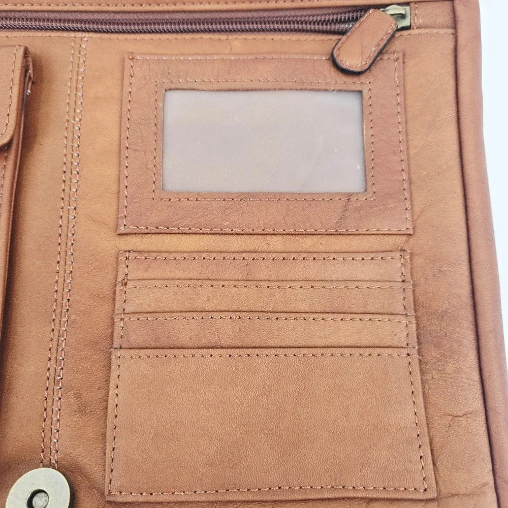 Boulder Ridge‎ Full Grain Leather Messenger Bag Vintage 90s Gorpcore Unisex